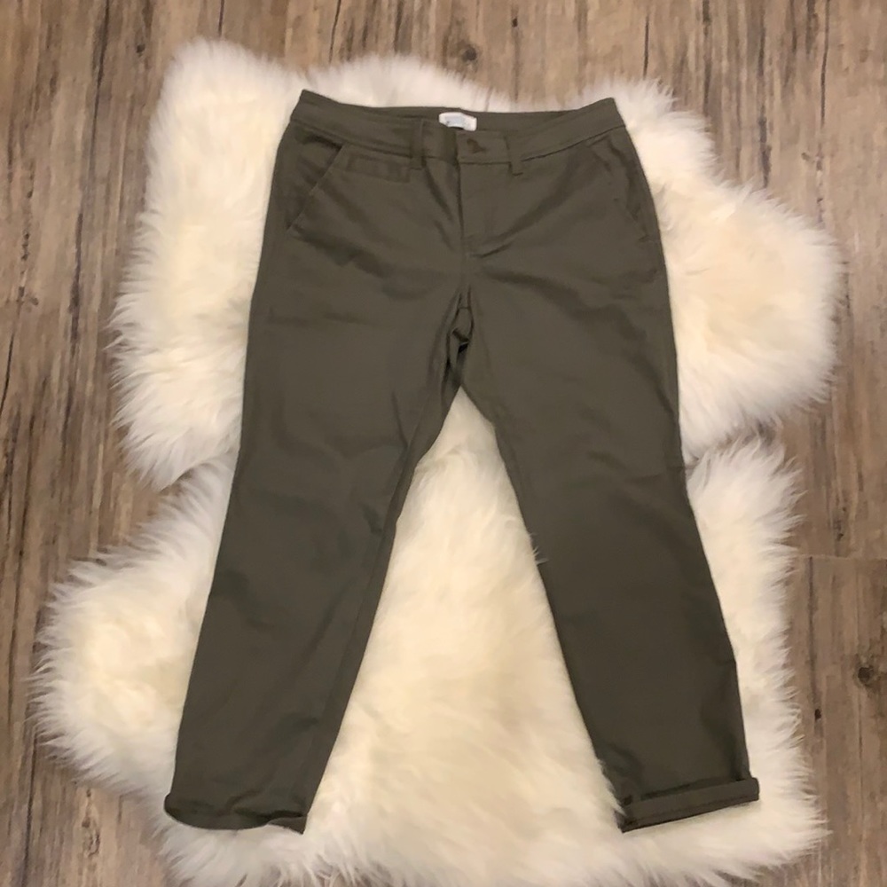 Market & Spruce Stitchfix Rosabel Mid Rise Skinny Capri Cuffed Pant